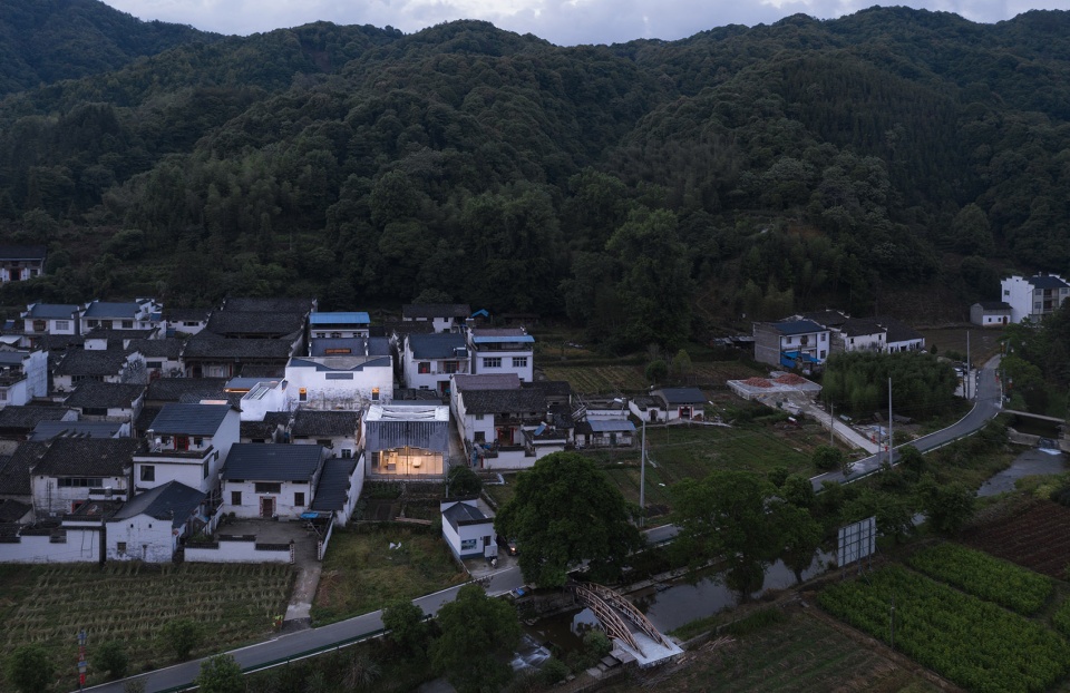 bridge gallery shanghai joint publishing company bookstore at taoyuan huangshan by atelier lai