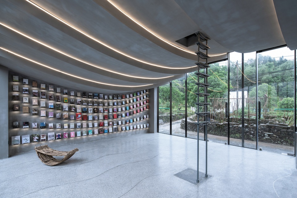 bridge gallery shanghai joint publishing company bookstore at taoyuan huangshan by atelier lai