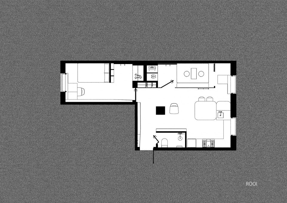 POST WAR APARTMENT T101 China by ROOI Design and Research