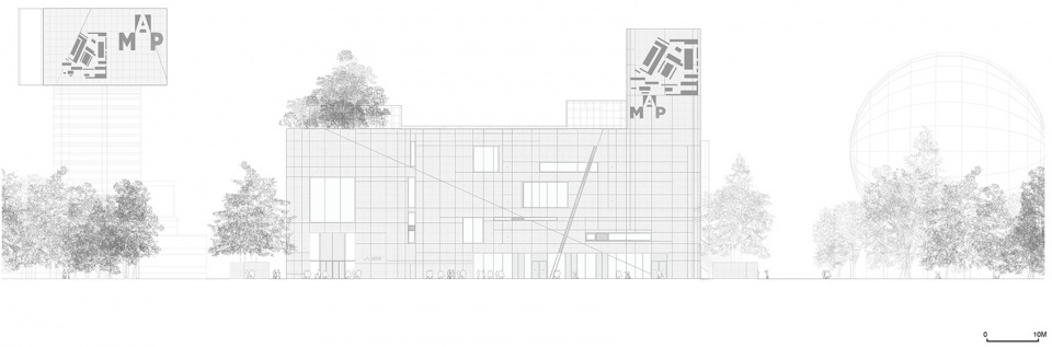museum of art pudong map by ateliers jean nouvel