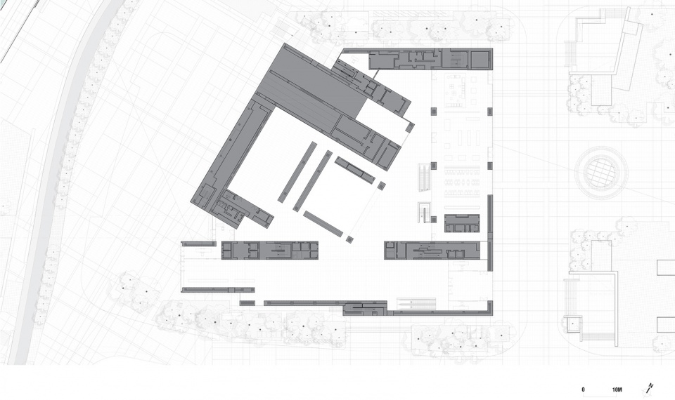 museum of art pudong map by ateliers jean nouvel