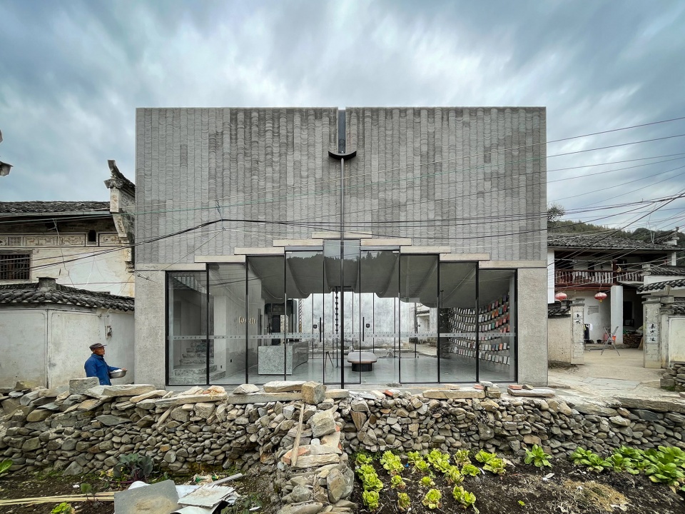 bridge gallery shanghai joint publishing company bookstore at taoyuan huangshan by atelier lai