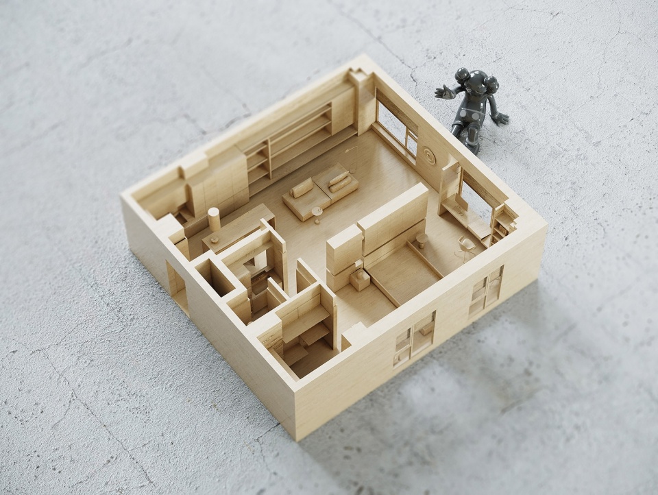 f apartment china by wuyu design