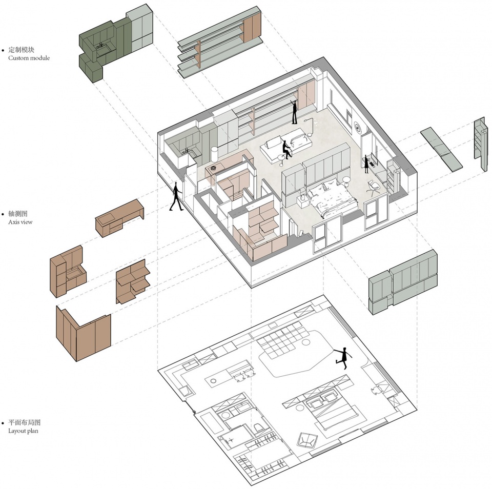 f apartment china by wuyu design