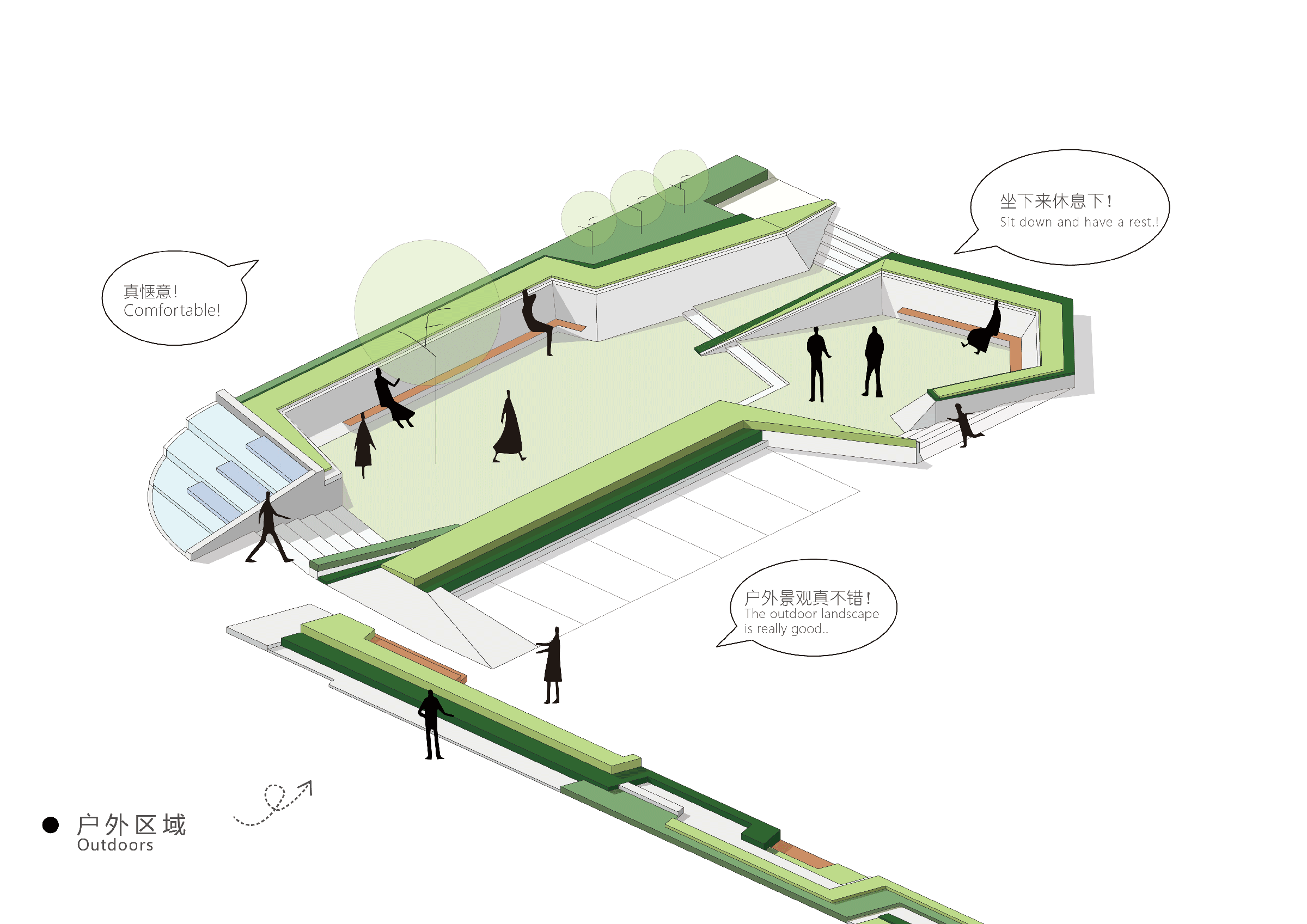 岛屿空间功能场景分析示意(动图)