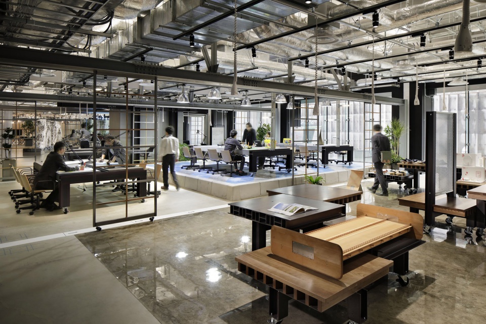 design of the innovation center in the new experiment building at ihis yokohama office by nikken sekkei