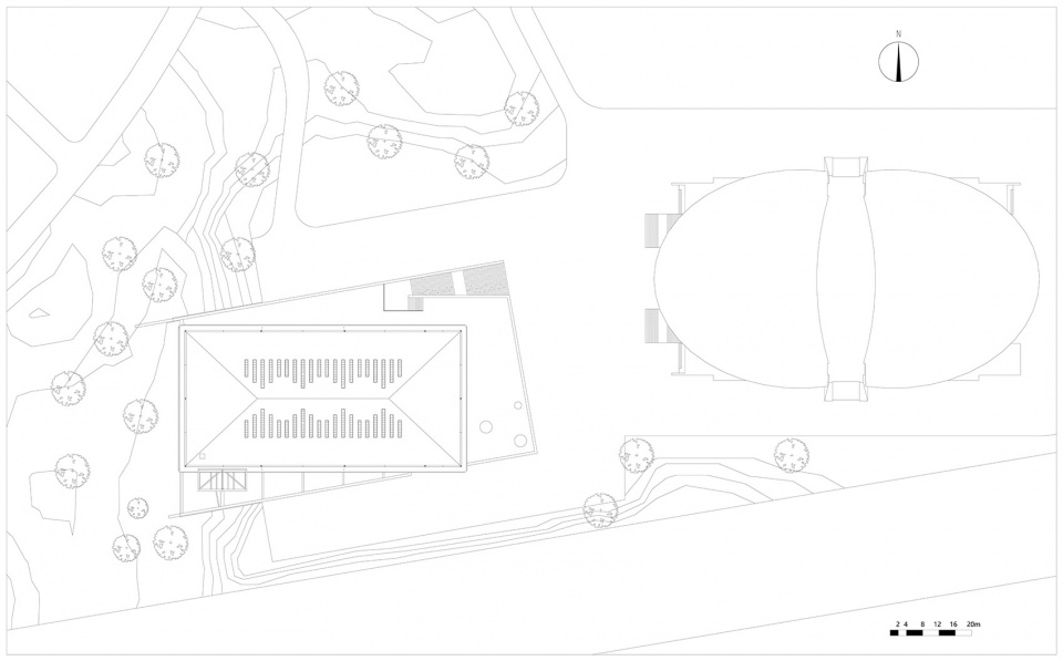 Volleyball gymnasium of Chengdu University China Southwest Architectural Design and Research Institute