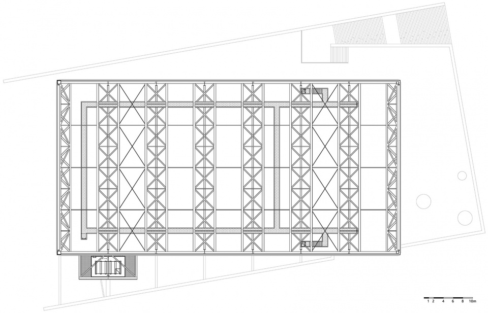 Volleyball gymnasium of Chengdu University China Southwest Architectural Design and Research Institute