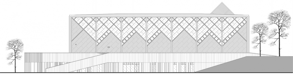 Volleyball gymnasium of Chengdu University China Southwest Architectural Design and Research Institute