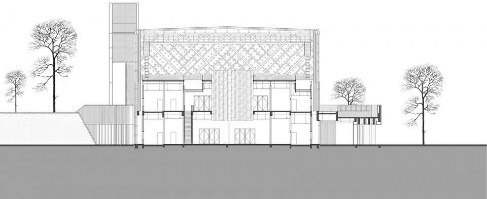 Volleyball gymnasium of Chengdu University China Southwest Architectural Design and Research Institute