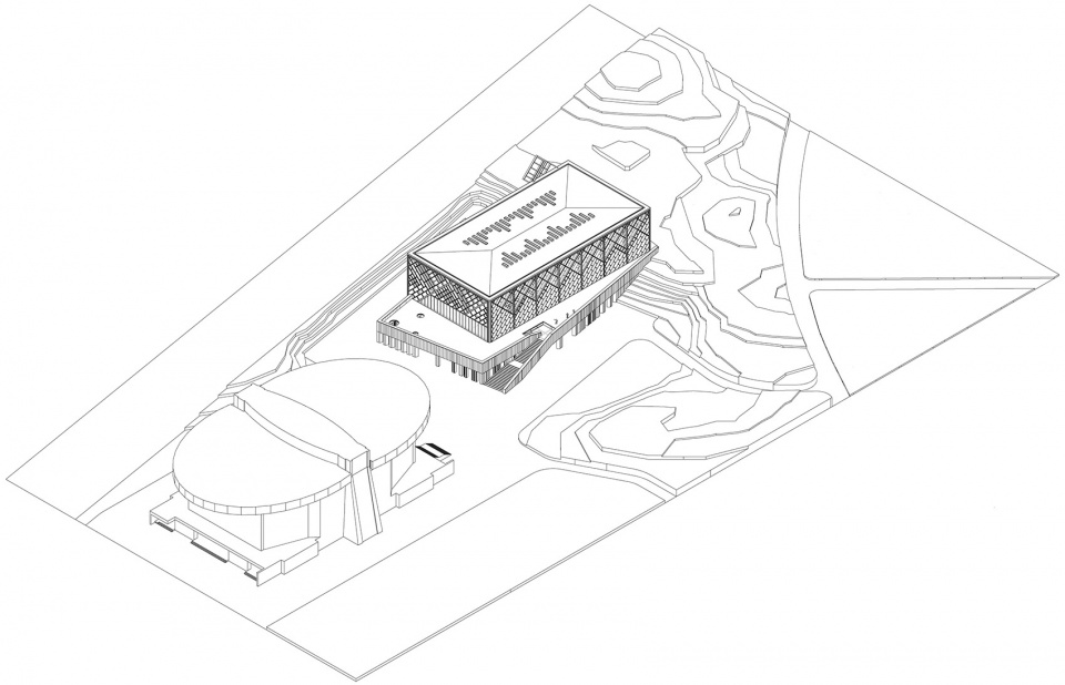 Volleyball gymnasium of Chengdu University China Southwest Architectural Design and Research Institute