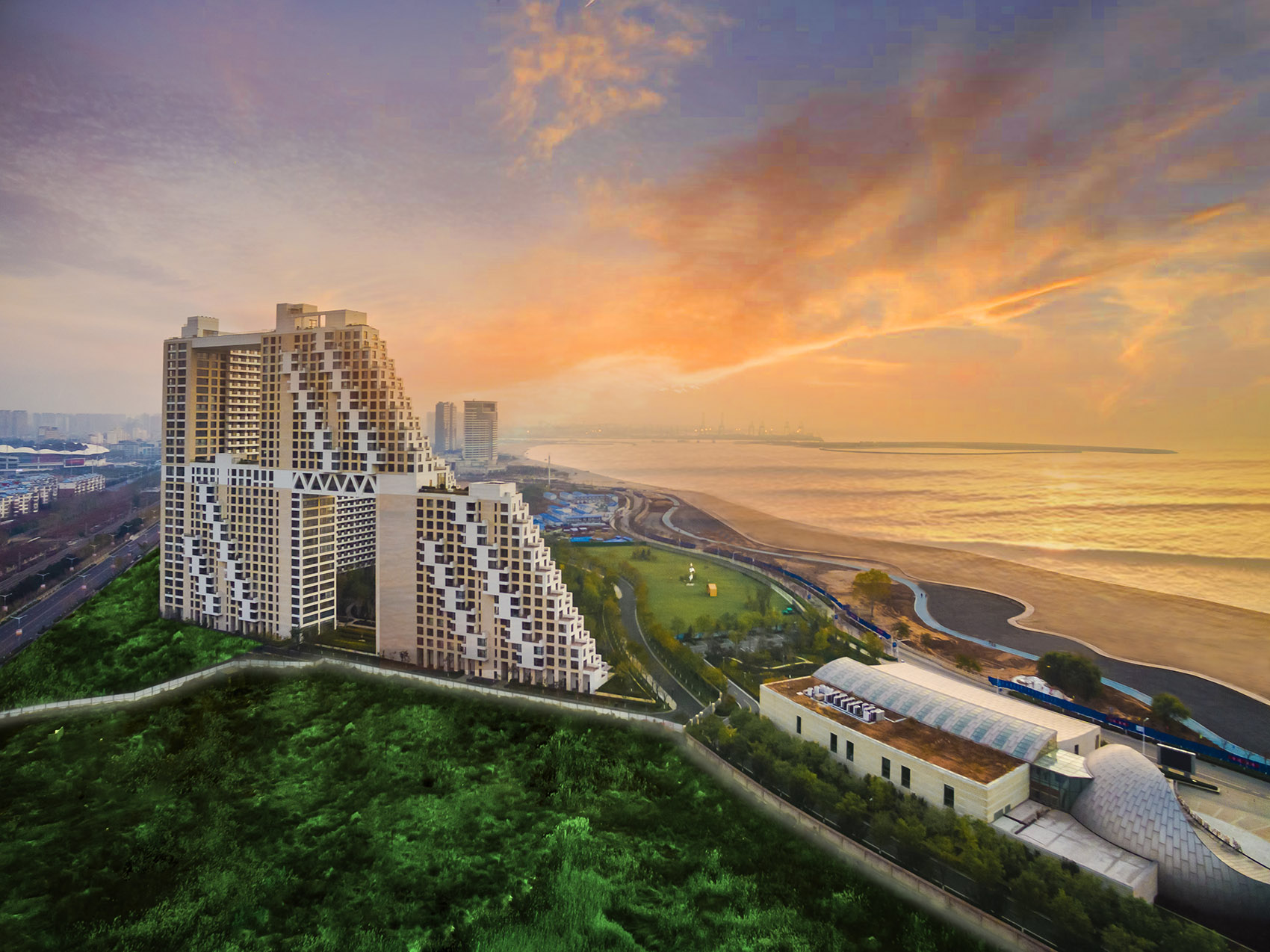 Habitat Qinhuangdao, China by Safdie Architects 谷德设计网
