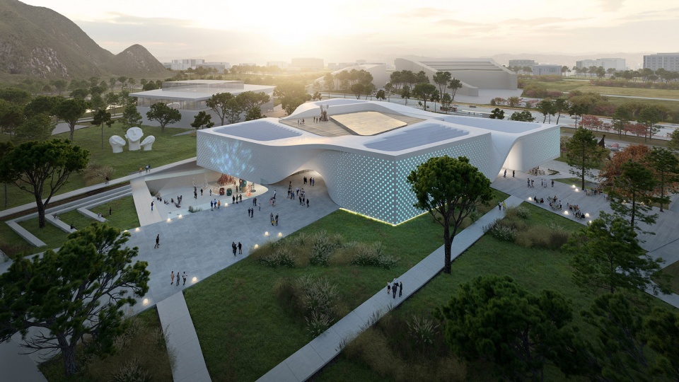 winners of the competition for the chungnam art museum in south korea unstudio da group