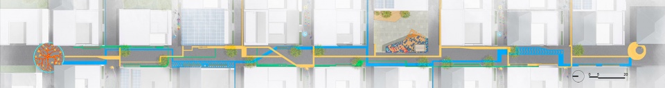 Space Improvement Plan for Zaiwan Village 3andwich Design