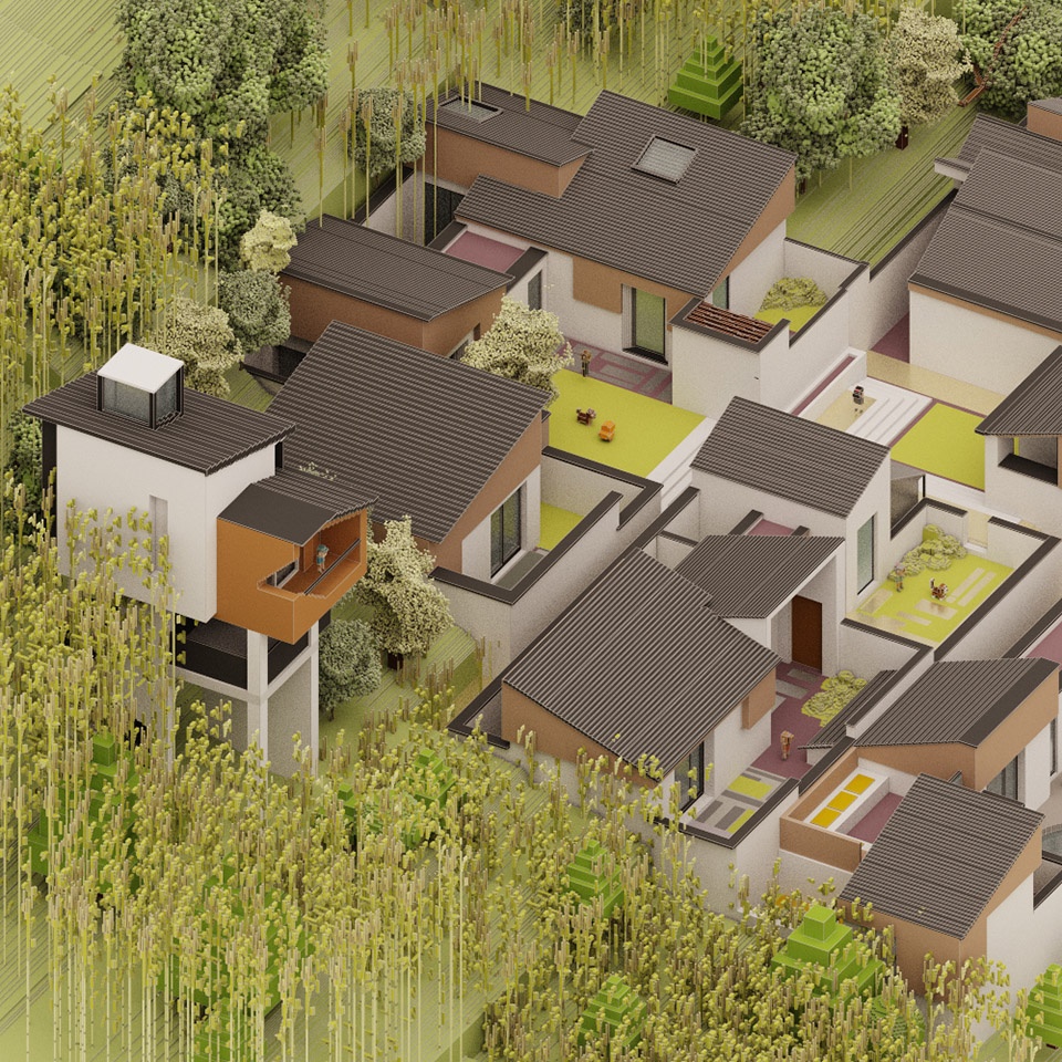 Cloudy Courtyard China by One Take Architects