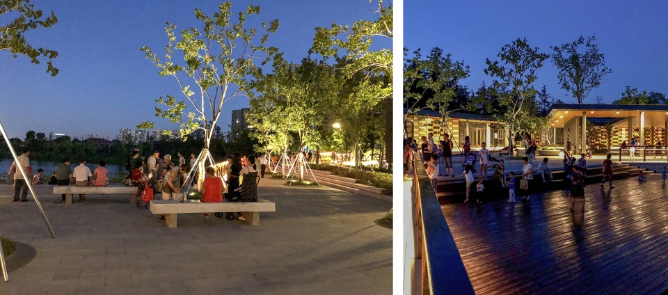 forest park west entry breaking barriers to connect neighborhood landscape infrastructure china by plat studio