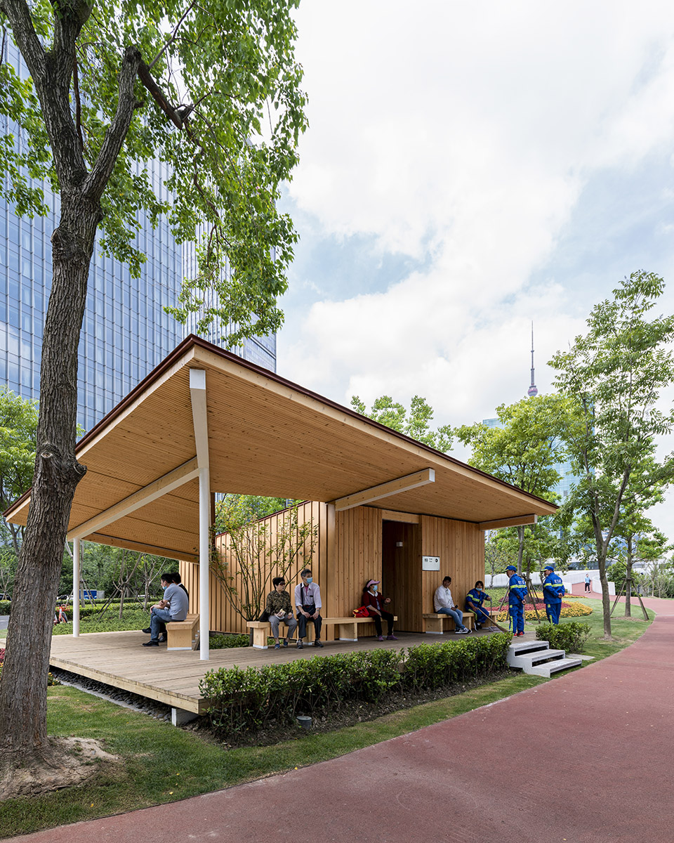 river view service kiosk east bund shanghai by atelier z