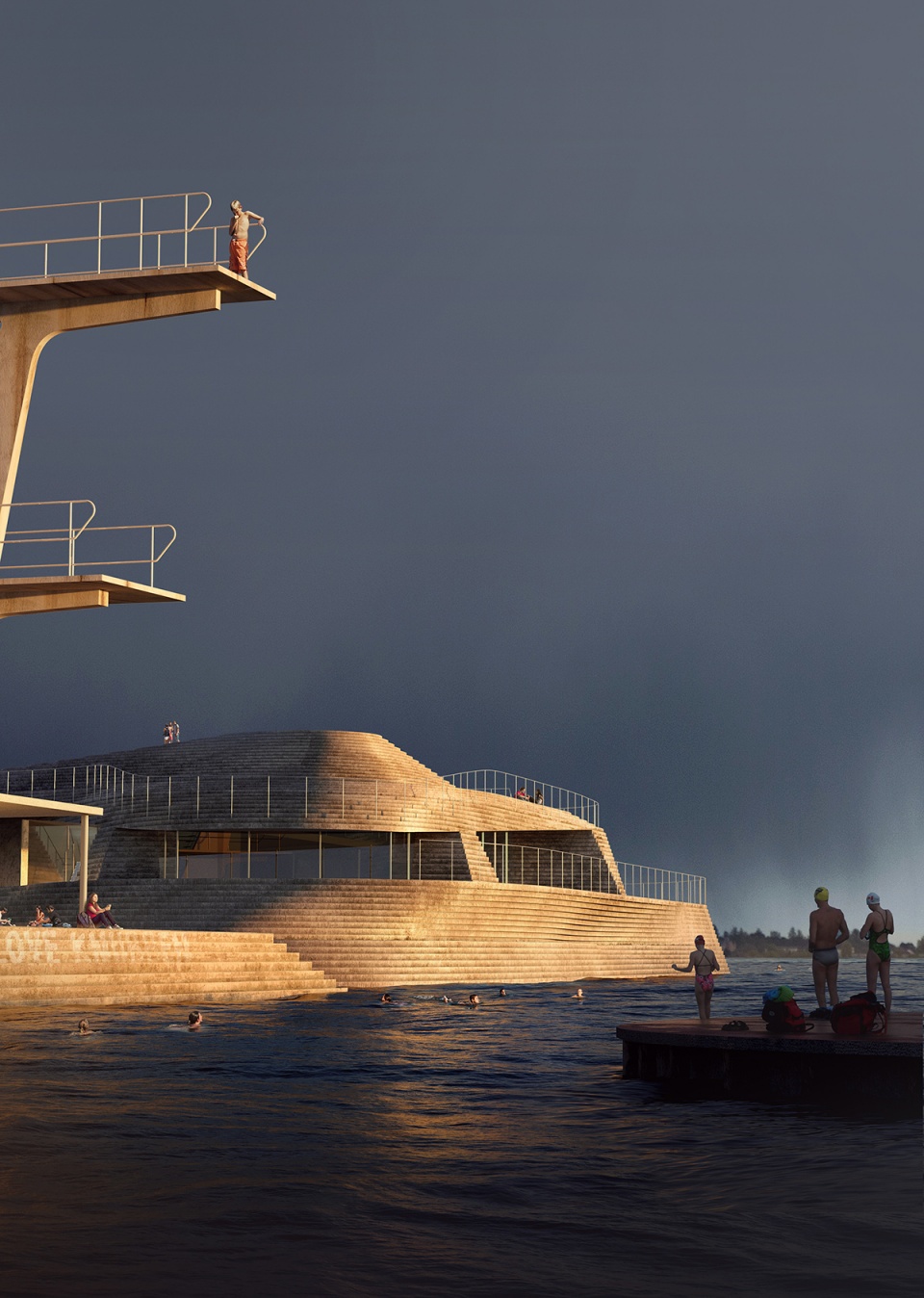 snohetta revives traditional harbor bath knubben