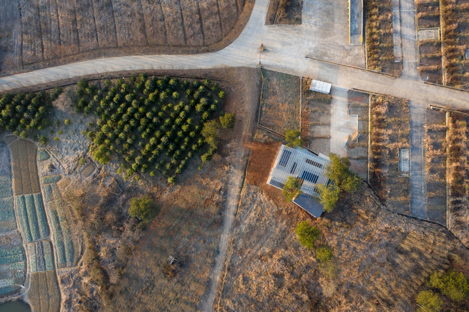 the courtyard memory of miniature architecture design of public toilet of a hundred square meter for rural tourism in wuhan china by uao...
