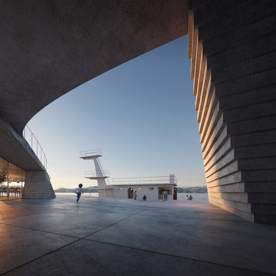 snohetta revives traditional harbor bath knubben