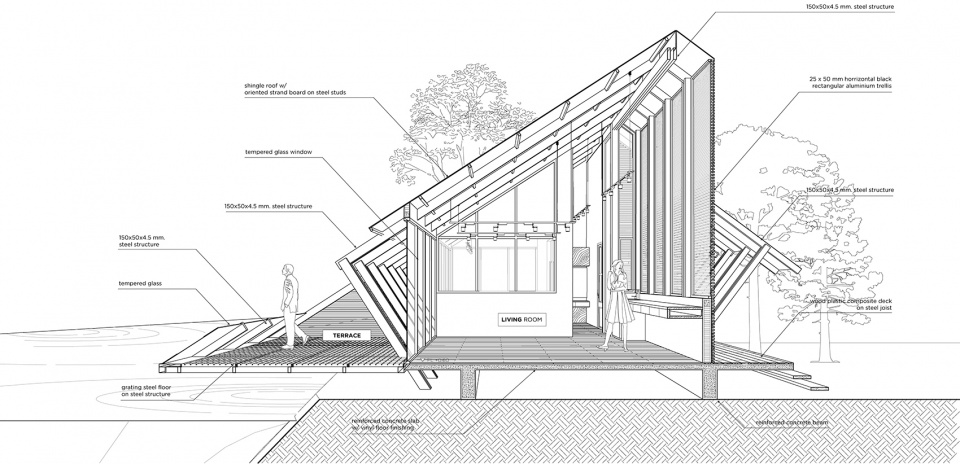 villa backyard by touch architect