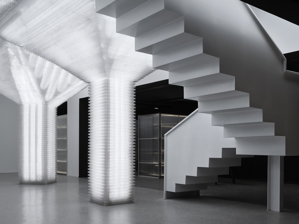coffee and reading space renovation in an office warehouse shanghai by hcch studio