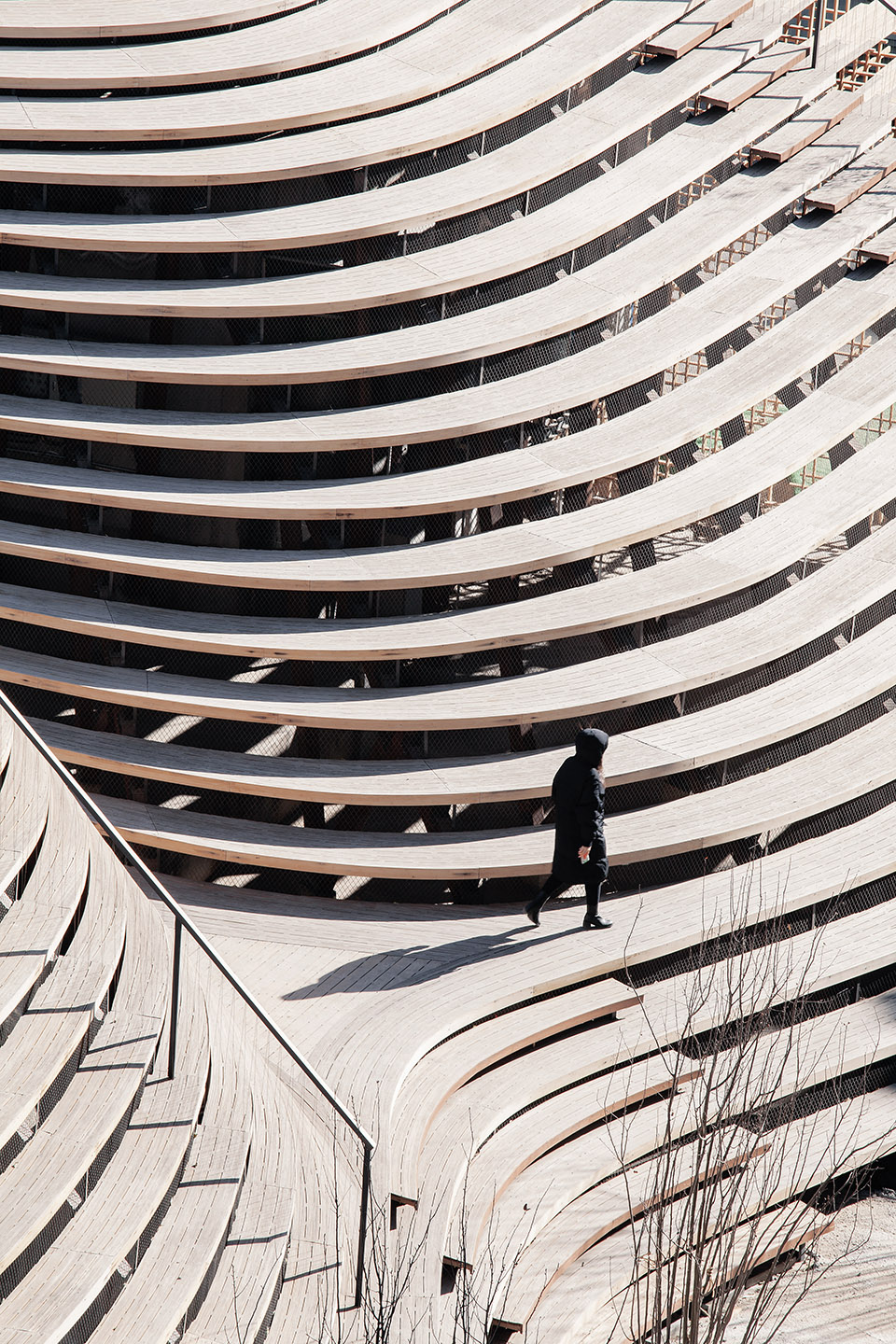 竹之山丘–天津智慧山山丘广场原地建筑