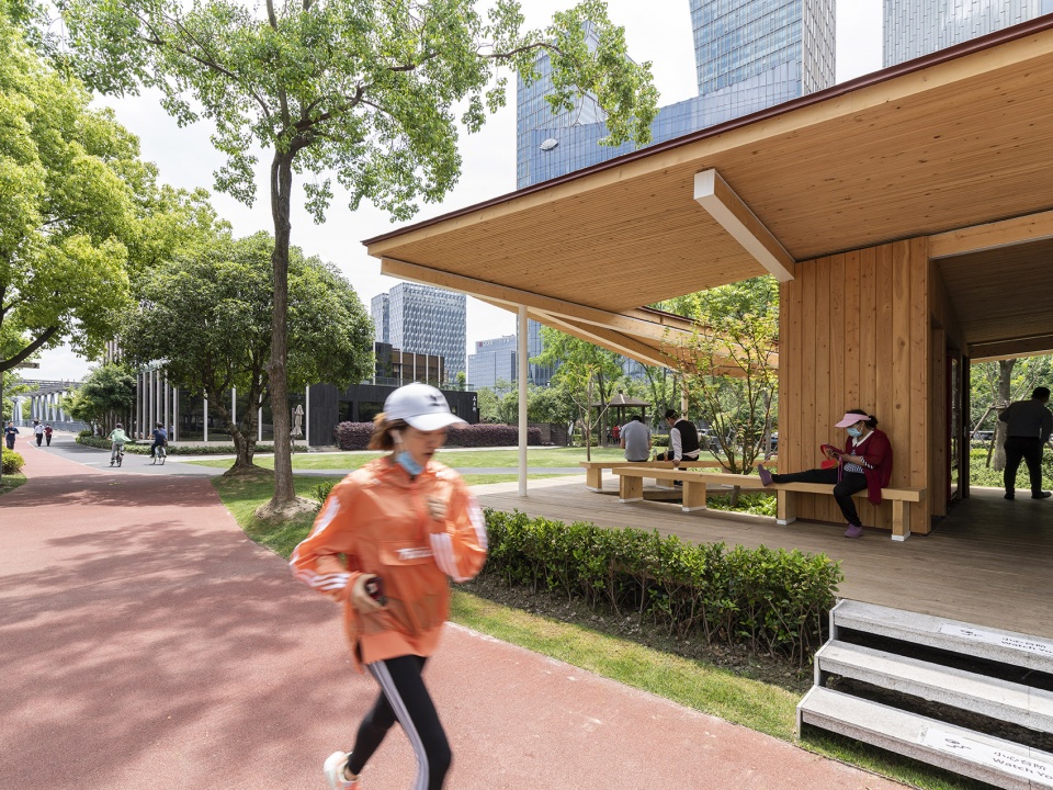 river view service kiosk east bund shanghai by atelier z