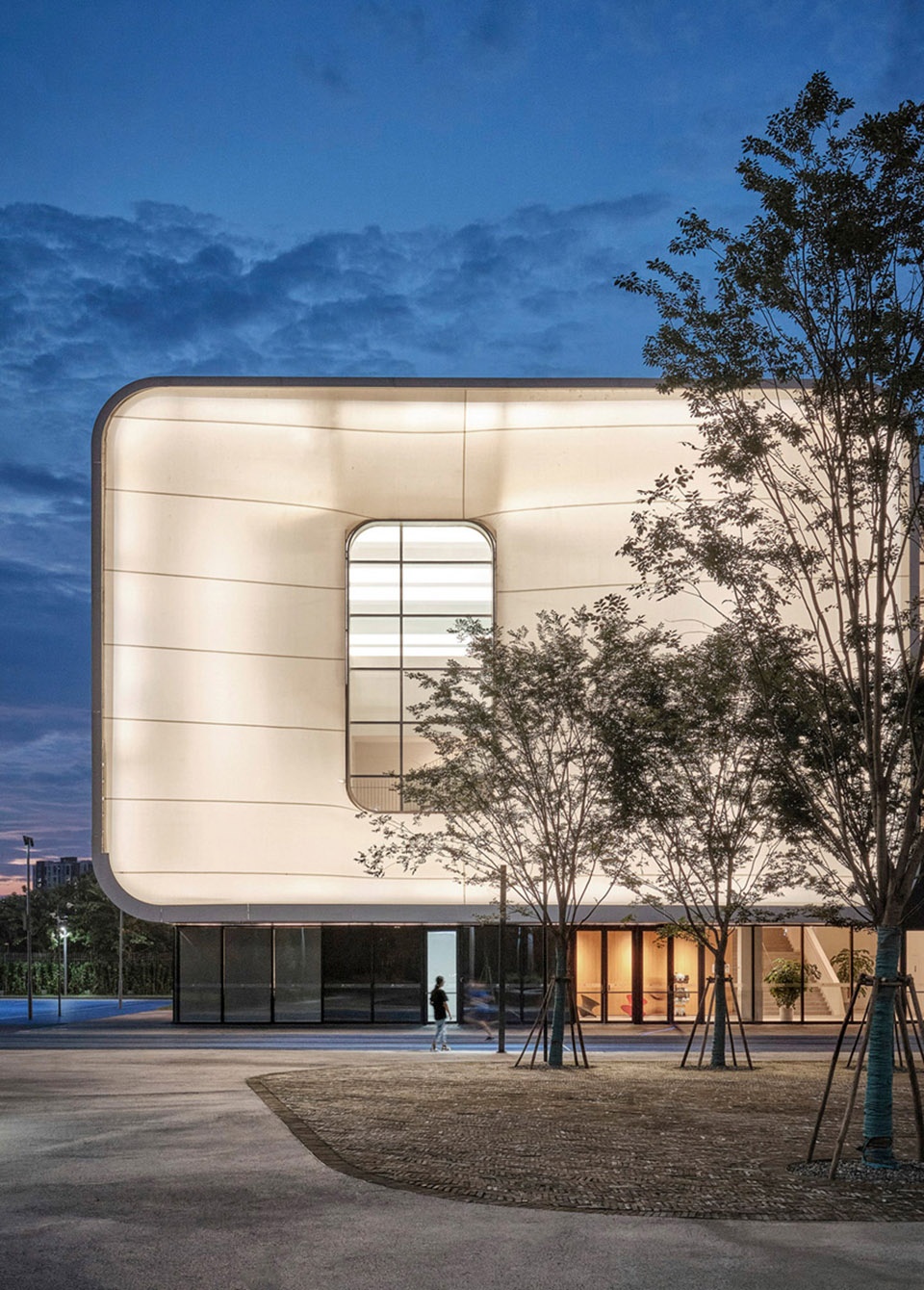 Shanghai Qingpu Pinghe Sports Center China by OPEN Architecture