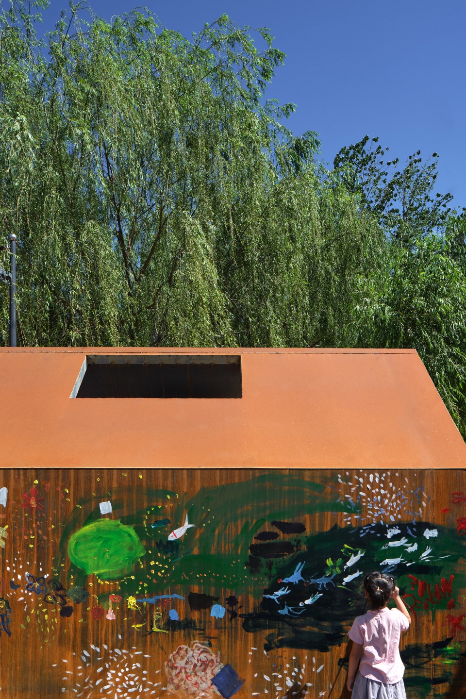A Public Stage in Gaoliying Yicun Village by RENGARCH KEYWORKS