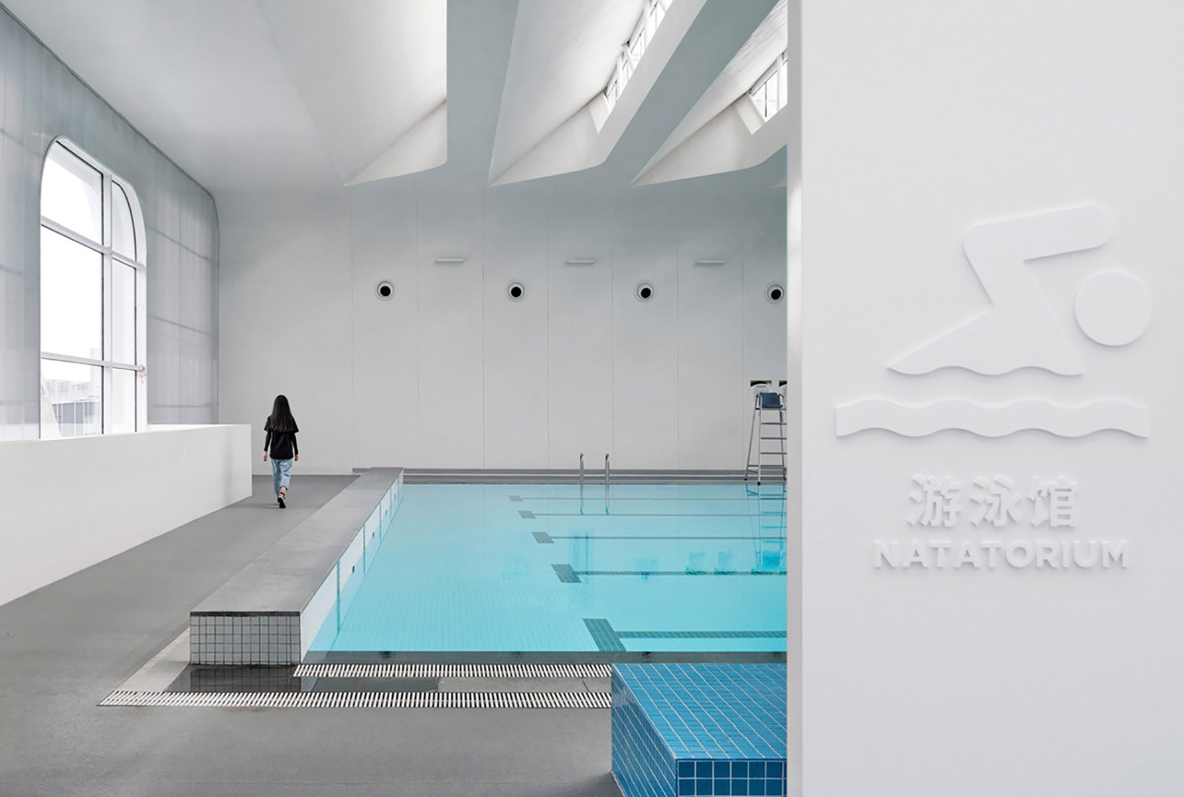 Shanghai Qingpu Pinghe Sports Center China by OPEN Architecture