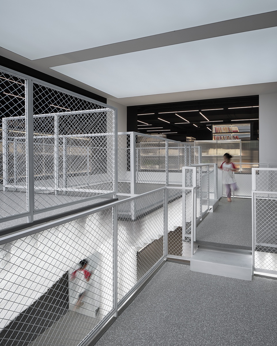 coffee and reading space renovation in an office warehouse shanghai by hcch studio