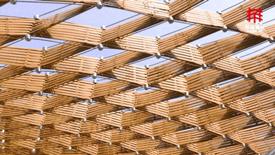 the bamboo and rattan pavilion of the 10th china flower expo by arcplus shanghai archi scientific creation center