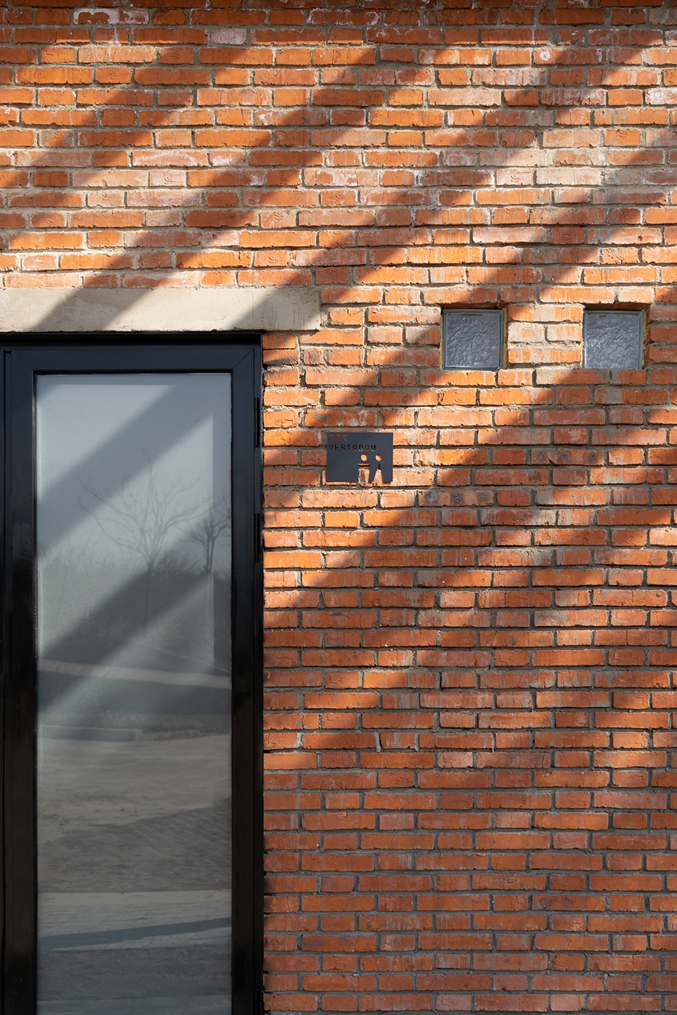 the courtyard memory of miniature architecture design of public toilet of a hundred square meter for rural tourism in wuhan china by uao...
