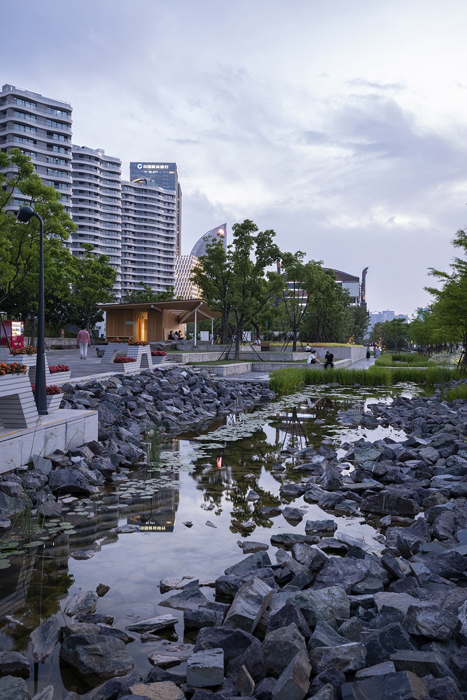 river view service kiosk east bund shanghai by atelier z