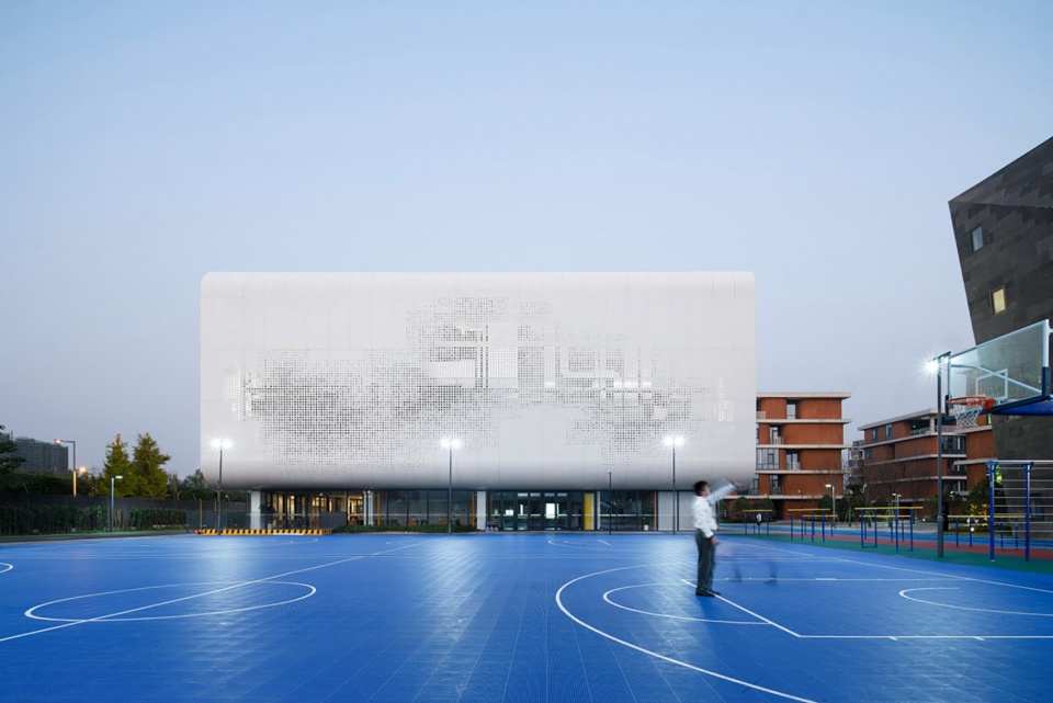 Shanghai Qingpu Pinghe Sports Center China by OPEN Architecture