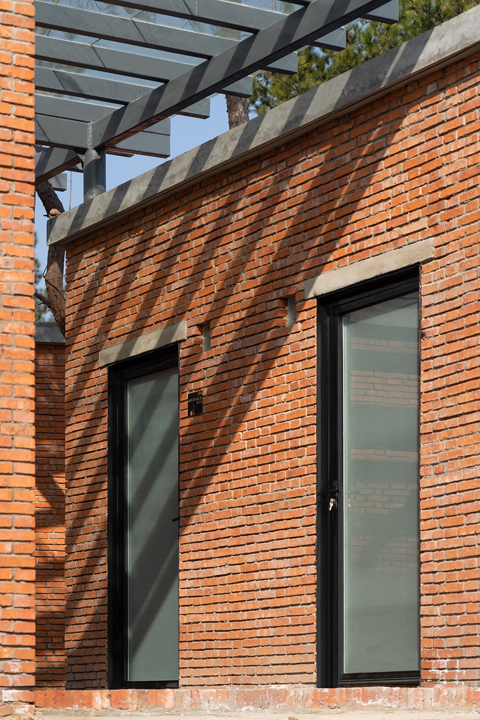 the courtyard memory of miniature architecture design of public toilet of a hundred square meter for rural tourism in wuhan china by uao...