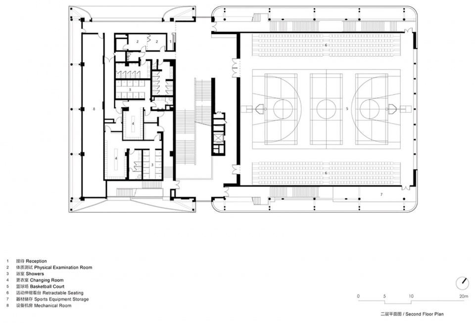 Shanghai Qingpu Pinghe Sports Center China by OPEN Architecture