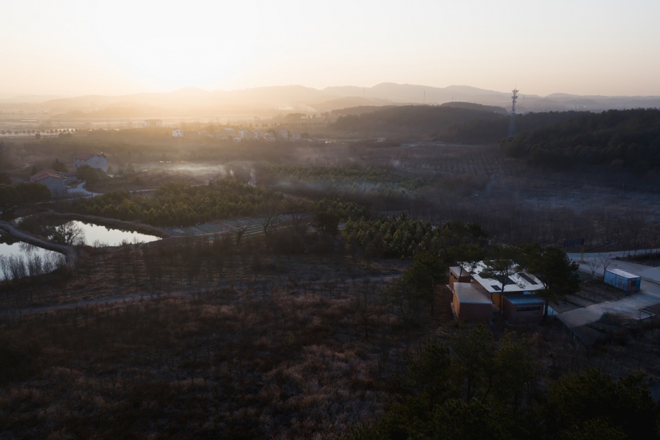 the courtyard memory of miniature architecture design of public toilet of a hundred square meter for rural tourism in wuhan china by uao...