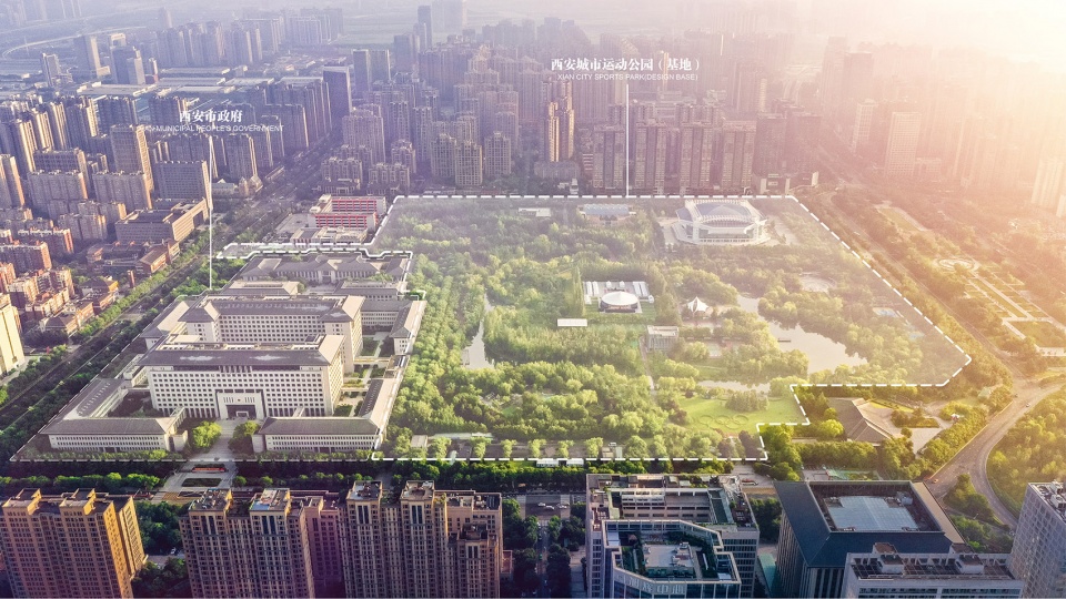 xian city sports park landscape improvement project by china northwest architecture design and research institute