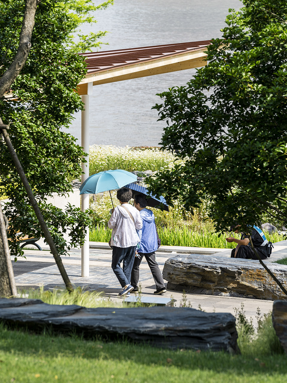 river view service kiosk east bund shanghai by atelier z