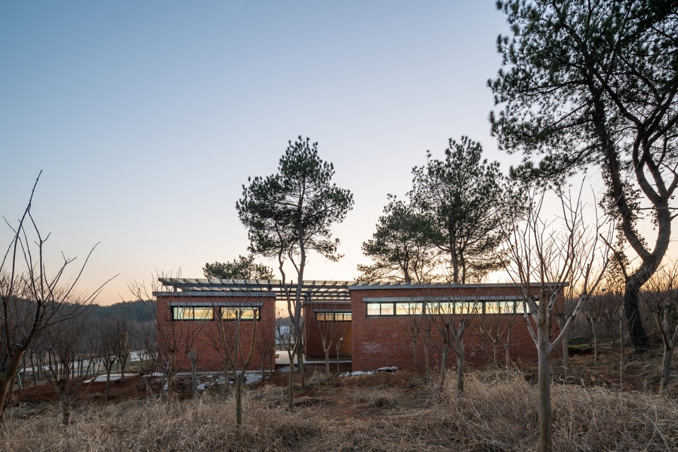 the courtyard memory of miniature architecture design of public toilet of a hundred square meter for rural tourism in wuhan china by uao...