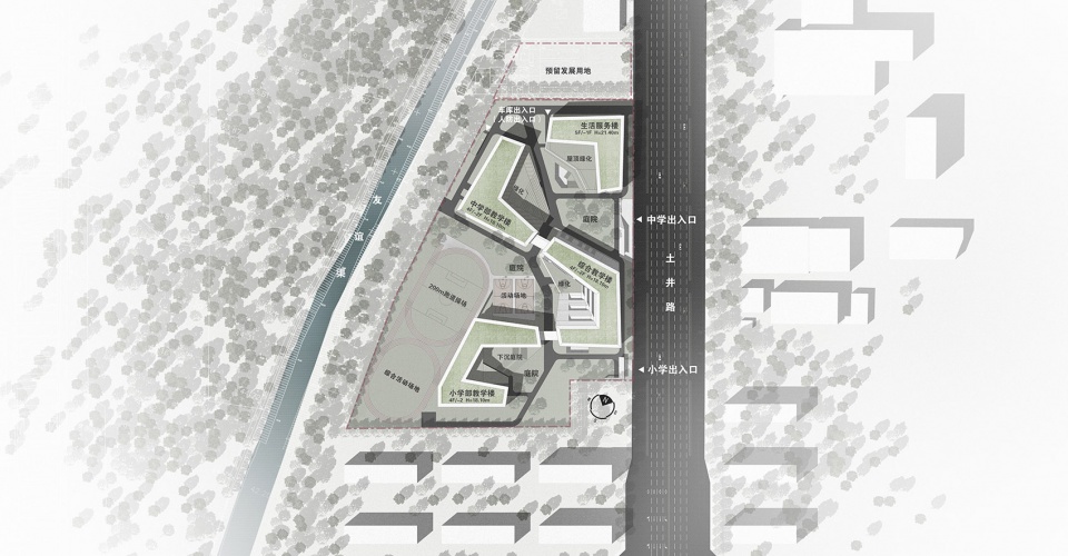 The design of the High School Affiliated to Renmin University of China Hangtian City Beijing by BIAD