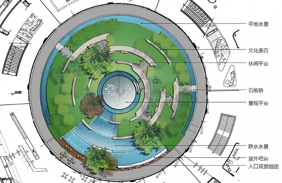 Landscape design of Ningbo Peacebird Fashion Center by Palm Design 2