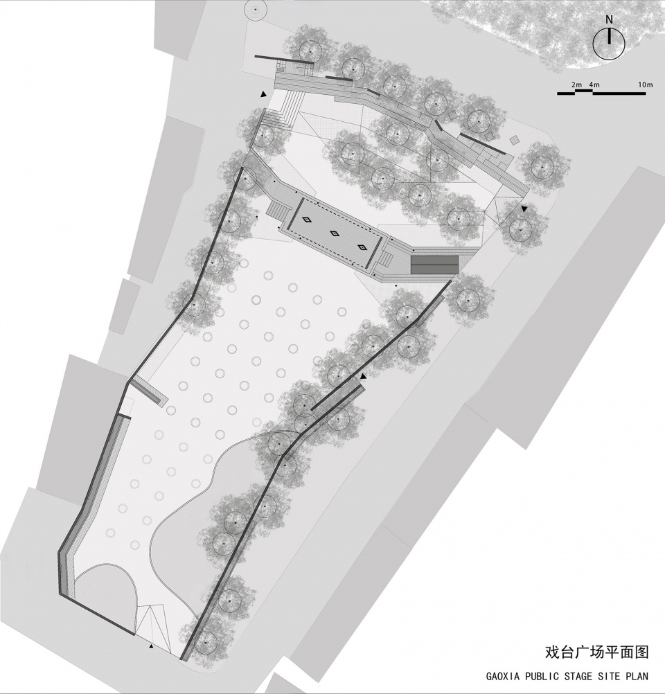 A Public Stage in Gaoliying Yicun Village by RENGARCH KEYWORKS