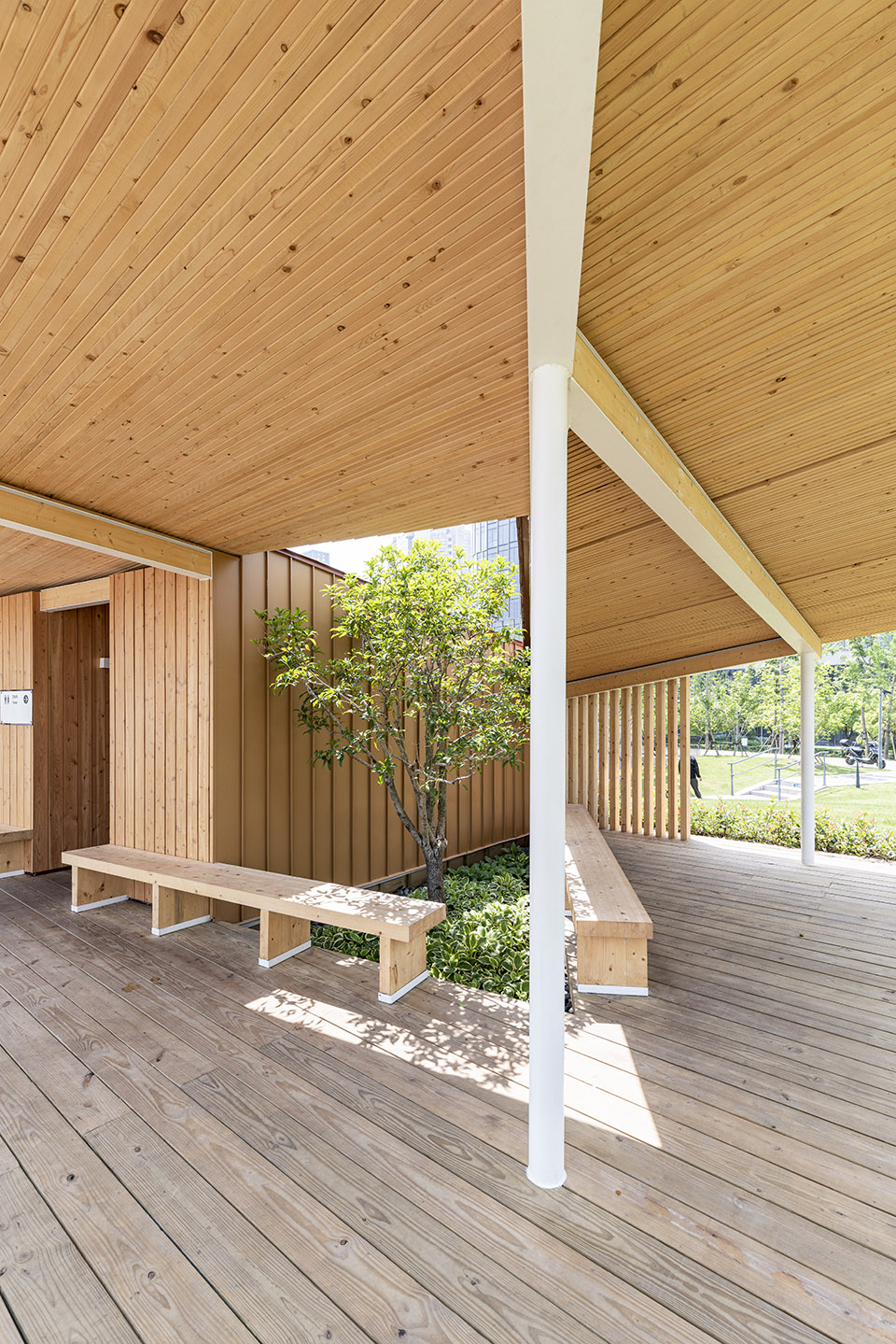 river view service kiosk east bund shanghai by atelier z