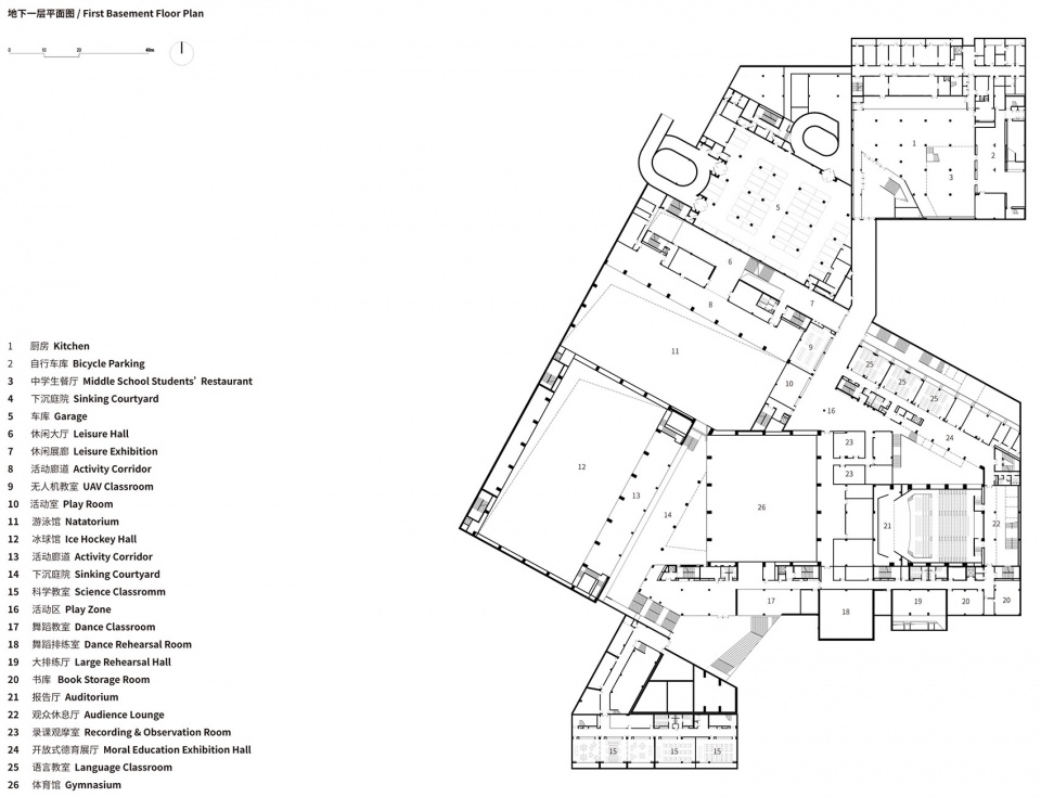 The design of the High School Affiliated to Renmin University of China Hangtian City Beijing by BIAD