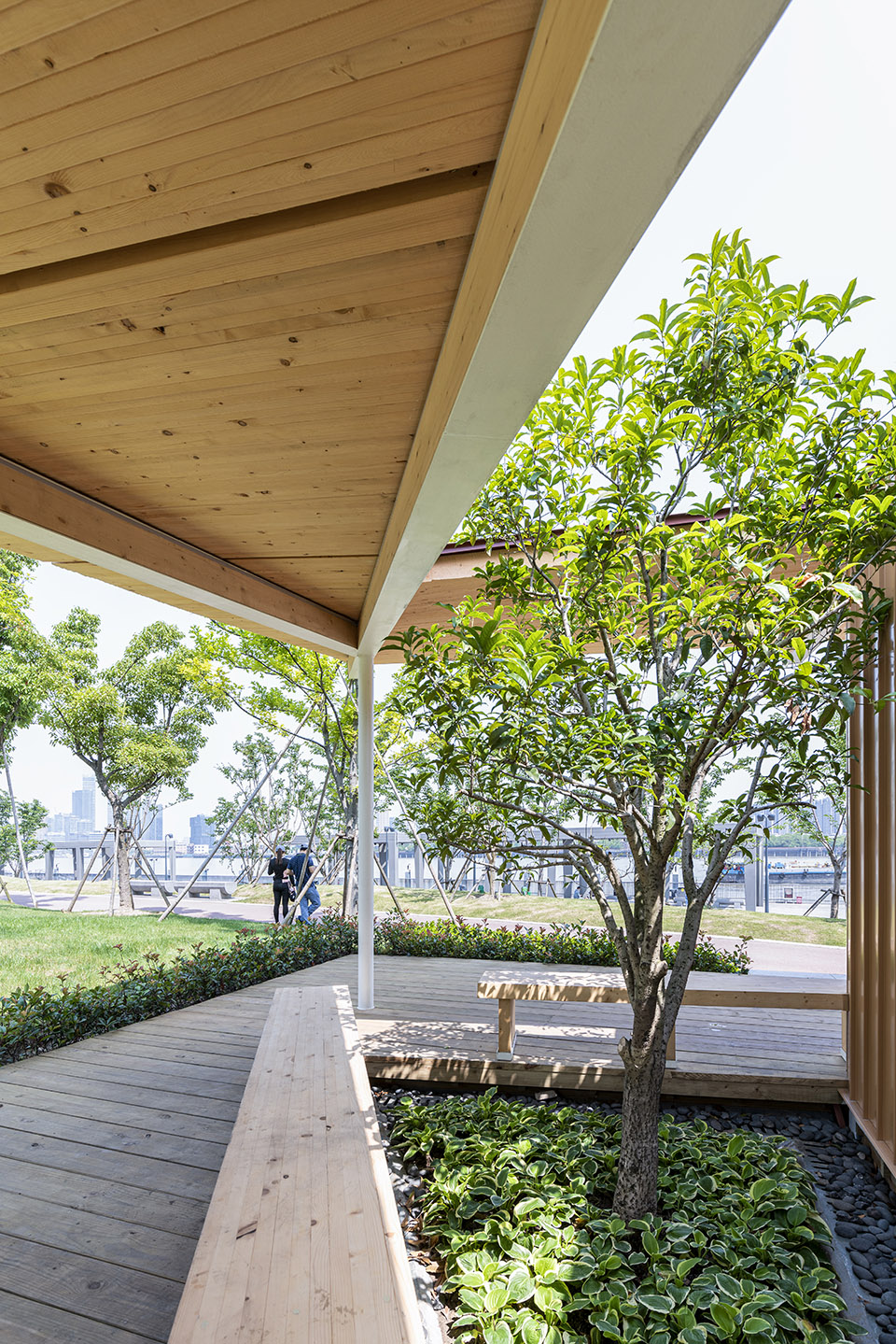 river view service kiosk east bund shanghai by atelier z