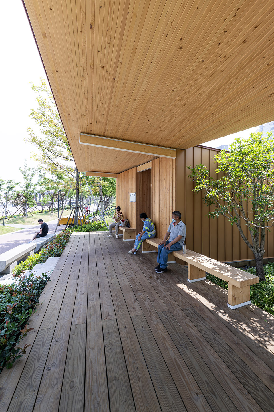 river view service kiosk east bund shanghai by atelier z