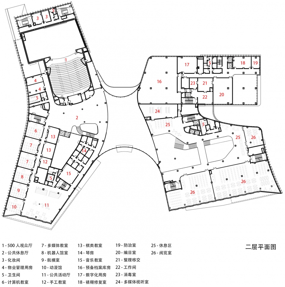 public culture center in nantong development zone china by tjad